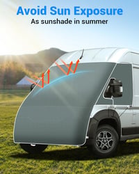 SUPAREE Fiat Ducato szélvédő takaró UV védelem lakóautó előtető 2