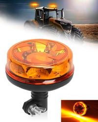 SUPAREE Forgó LED Jelzőfény 12V E9 6 Villanásmód IP67 Vízálló Sárga Traktor Teherautó 1