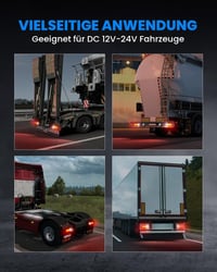 Set stopuri LED SUPAREE pentru remorcă 12-24 V, 2 buc, lămpi spate pentru remorcă, camion, autorulotă, UTV, UTE, furgonetă 7