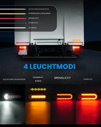 Set stopuri LED SUPAREE pentru remorcă 12-24 V, 2 buc, lămpi spate pentru remorcă, camion, autorulotă, UTV, UTE, furgonetă 2