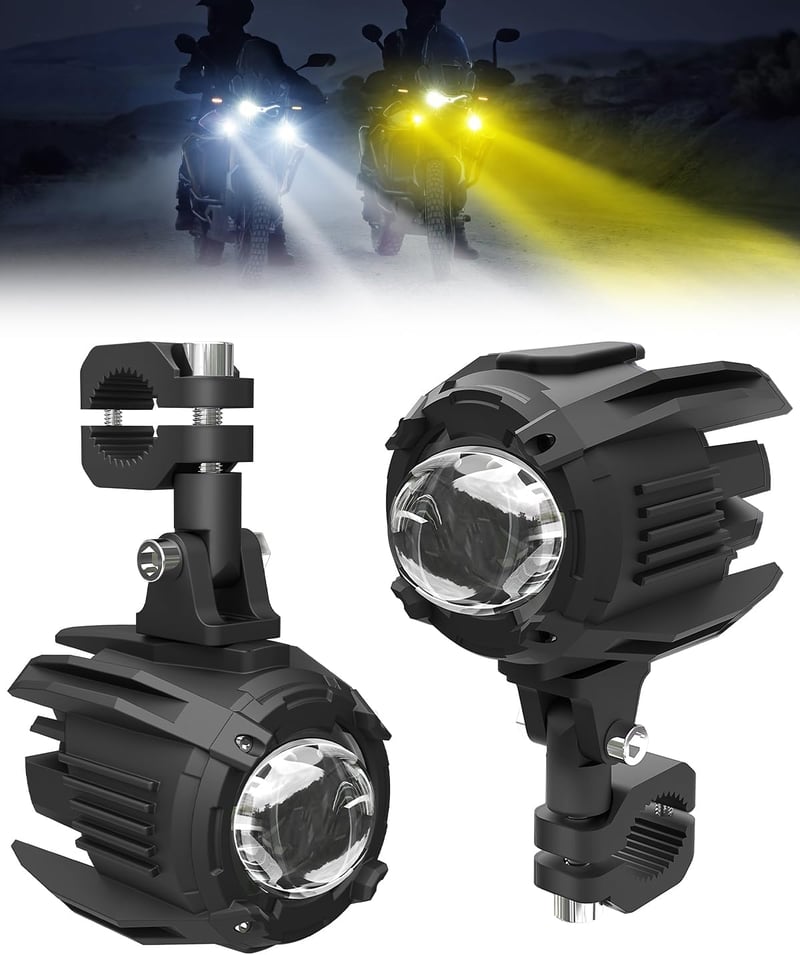 SUPAREE Motoros LED Ködlámpa Sárga/Fehér IP68 9-30V GS ADV Sorozat
