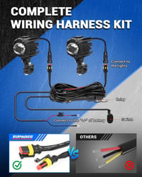 SUPAREE Motoros LED Ködlámpa Sárga/Fehér IP68 9-30V GS ADV Sorozat 5