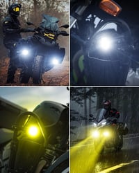 SUPAREE Motoros LED Ködlámpa Sárga/Fehér IP68 9-30V GS ADV Sorozat 7