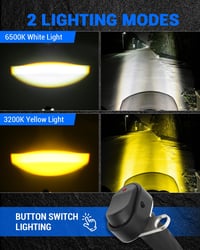 SUPAREE Motoros LED Ködlámpa Sárga/Fehér IP68 9-30V GS ADV Sorozat 2