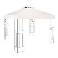 SupBiky Zamjenski krov za paviljon 3x3 m, vodootporni zimski dvostruki krov, 160 g/m², bež, sklopivi vrtni paviljon, navlaka za šator za događanja otporna na vjetar 1