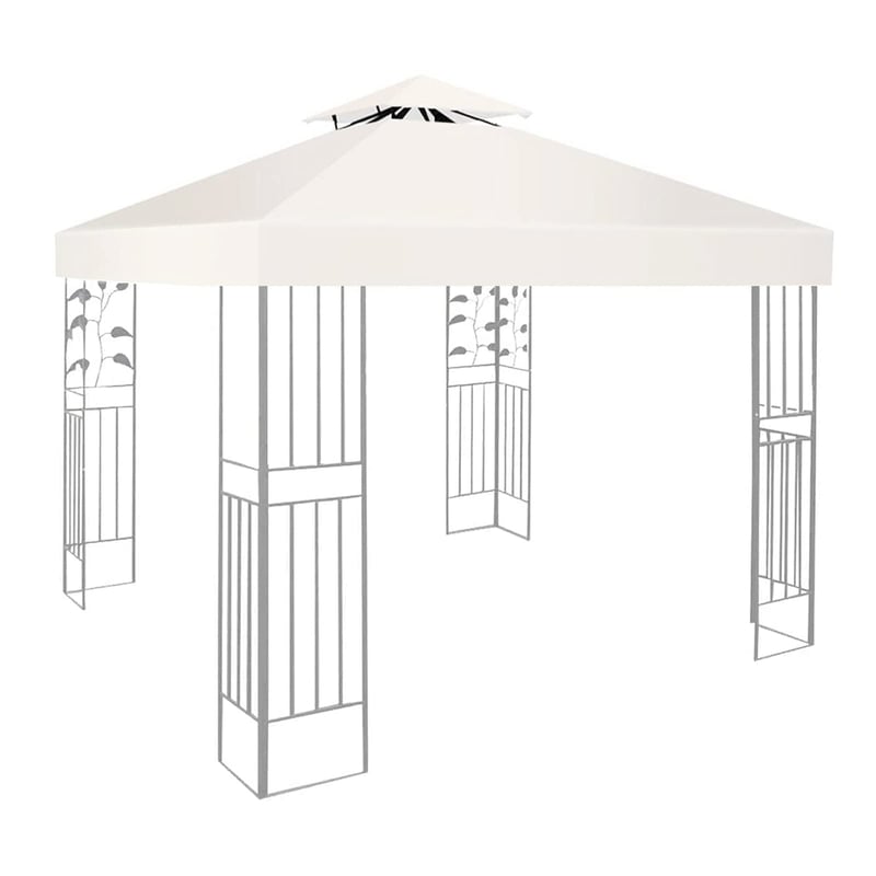SupBiky Zamjenski krov za paviljon 3x3 m, vodootporni zimski dvostruki krov, 160 g/m², bež, sklopivi vrtni paviljon, navlaka za šator za događanja otporna na vjetar