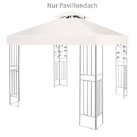 SupBiky Zamjenski krov za paviljon 3x3 m, vodootporni zimski dvostruki krov, 160 g/m², bež, sklopivi vrtni paviljon, navlaka za šator za događanja otporna na vjetar 3