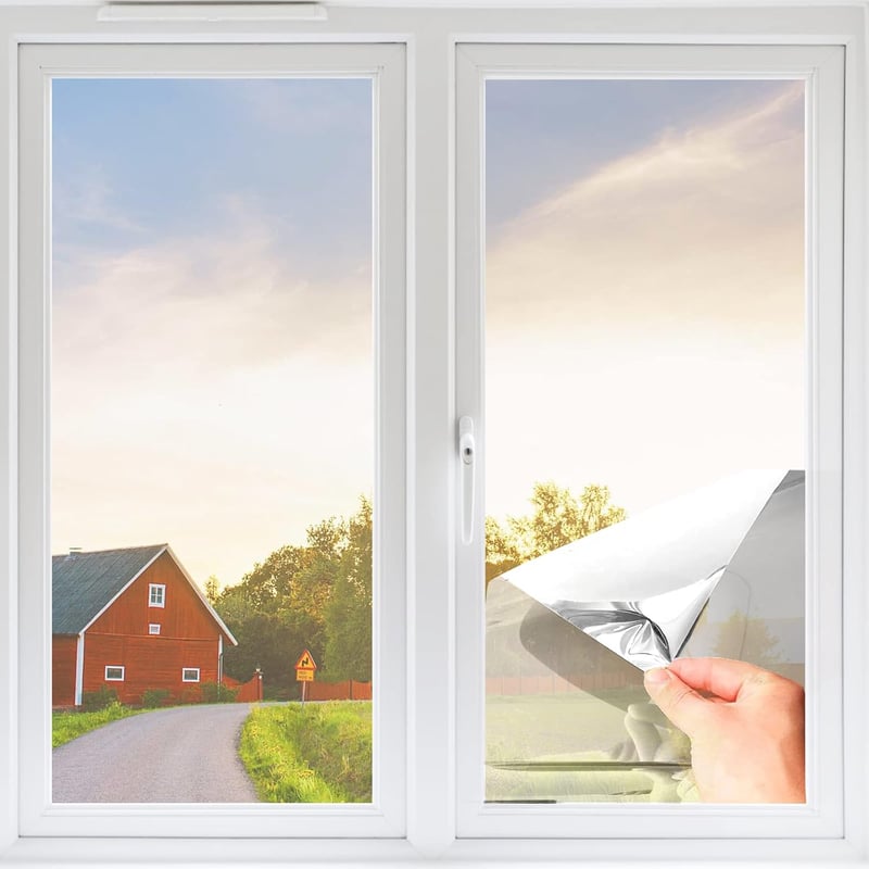 SupBiky ezüst ablakfólia 60x200cm UV védelem tükör hatás