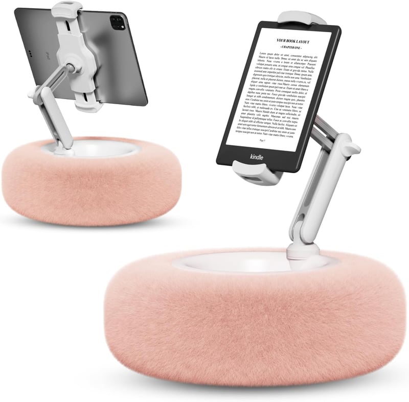 SupeDesk Kindle tartó párna, tablet állvány 4,7-13 hüvelykes készülékekhez, ágy és kanapé használatra - pink