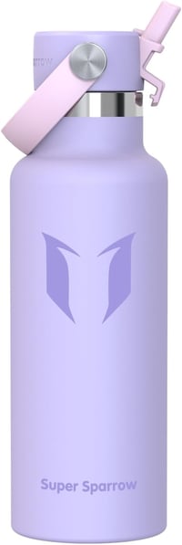 Detská nerezová fľaša Super Sparrow FlipFlow so slamkou, bez BPA - 500 ml 1