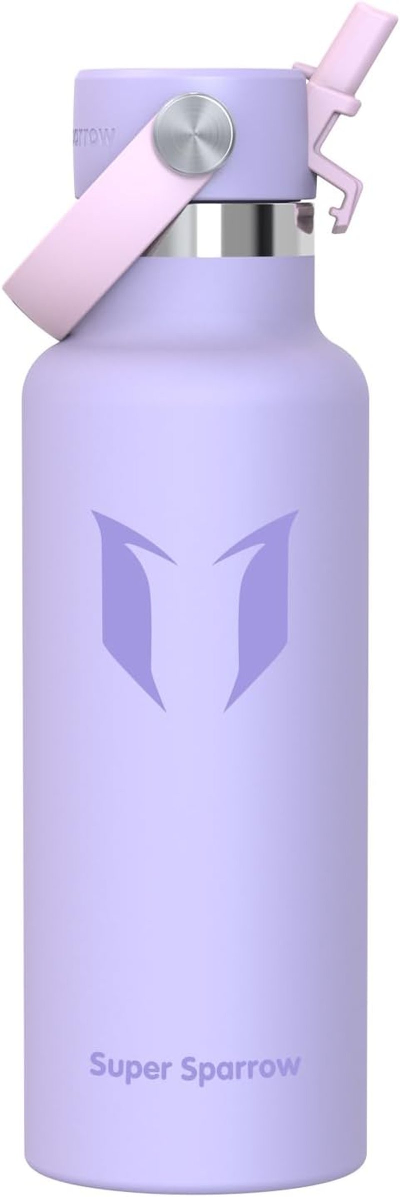 Detská nerezová fľaša Super Sparrow FlipFlow so slamkou, bez BPA - 500 ml