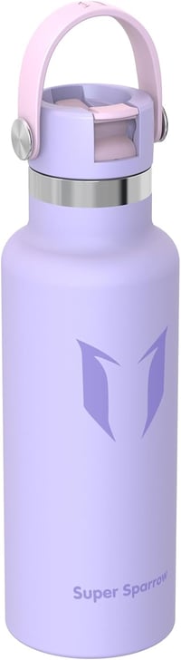 Detská nerezová fľaša Super Sparrow FlipFlow so slamkou, bez BPA - 500 ml 2