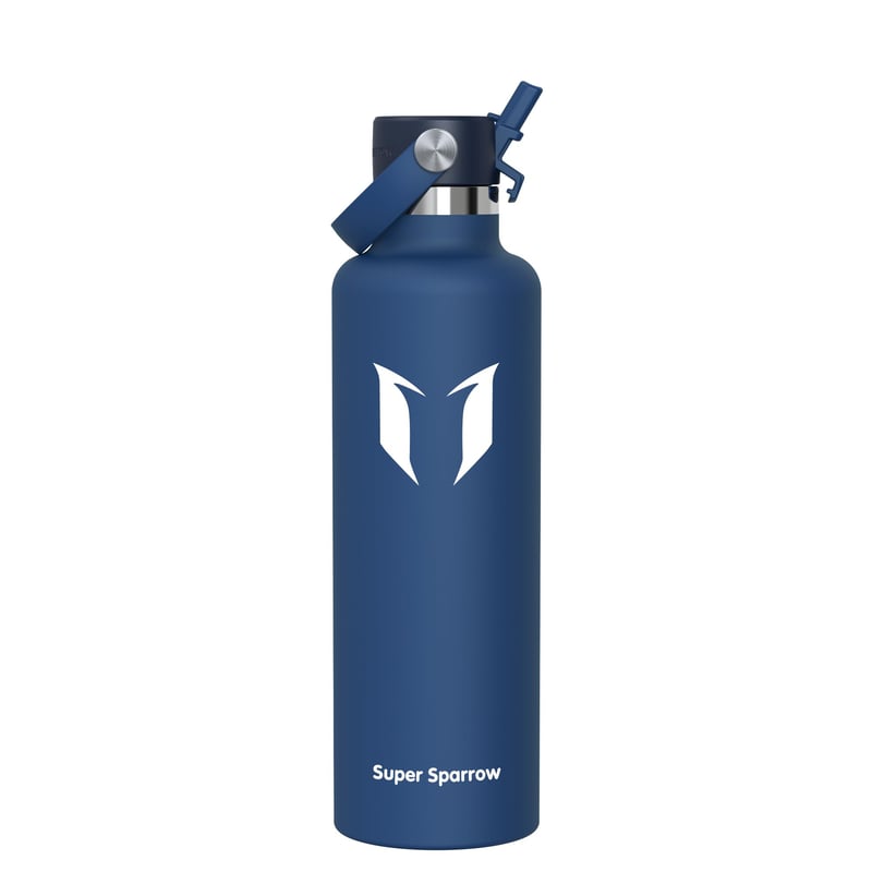 Super Sparrow FlipFlow rozsdamentes acél kulacs szívószálas tetővel, BPA-mentes - 1 L