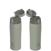 Detská termoska Super Sparrow, 500 ml, nehrdzavejúca oceľ, bez BPA, nepriepustná, fľaša na vodu do školy a na šport, Desert Green 1