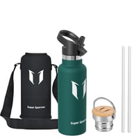 Detská nerezová termoska so slamkou Super Sparrow, 500 ml, nepriepustná, bez BPA, na šport a do školy 1