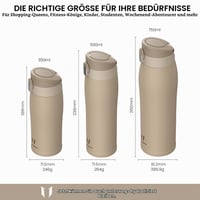 Sticlă de apă din oțel inoxidabil Super Sparrow 18/8 - 750 ml - termos fără BPA, etanș, pentru sport, școală, birou și activități în aer liber 3