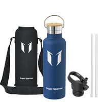 Nerezová termoska Super Sparrow so slamkou, 750 ml, nepriepustná, bez BPA, pre deti a športovcov 2