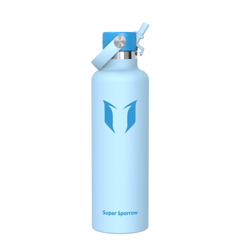 Nerezová termoska Super Sparrow 1 l, izolačná fľaša na vodu bez BPA na šport, do školy, na turistiku a cestovanie