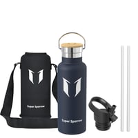 Termos din oțel inoxidabil Super Sparrow 500 ml, etanș, fără BPA, bidon de apă pentru copii și sport, potrivit și pentru băuturi carbogazoase 2