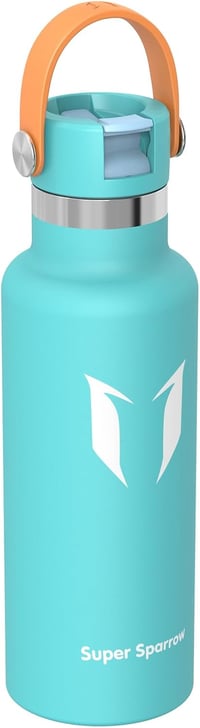 Super Sparrow rozsdamentes acél termoszkulacs szívószálas fedéllel, BPA-mentes - 350 ml 2
