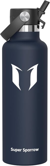 Super Sparrow Rozsdamentes Acél Termosz Palack 350-1000ml BPA-Mentes Sporthoz - 750 ml, C- Sea Blue 1