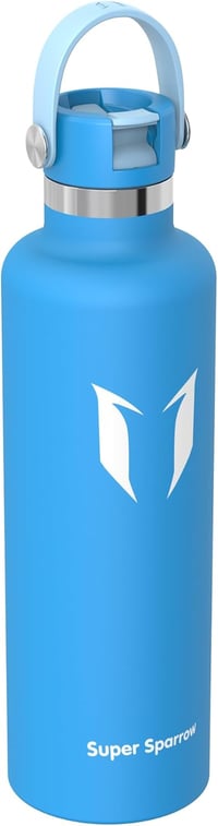 Super Sparrow Rozsdamentes Acél Termosz Palack 350-1000ml BPA-Mentes Sporthoz - 1000 fluid ounces, C- Sky Blue 2
