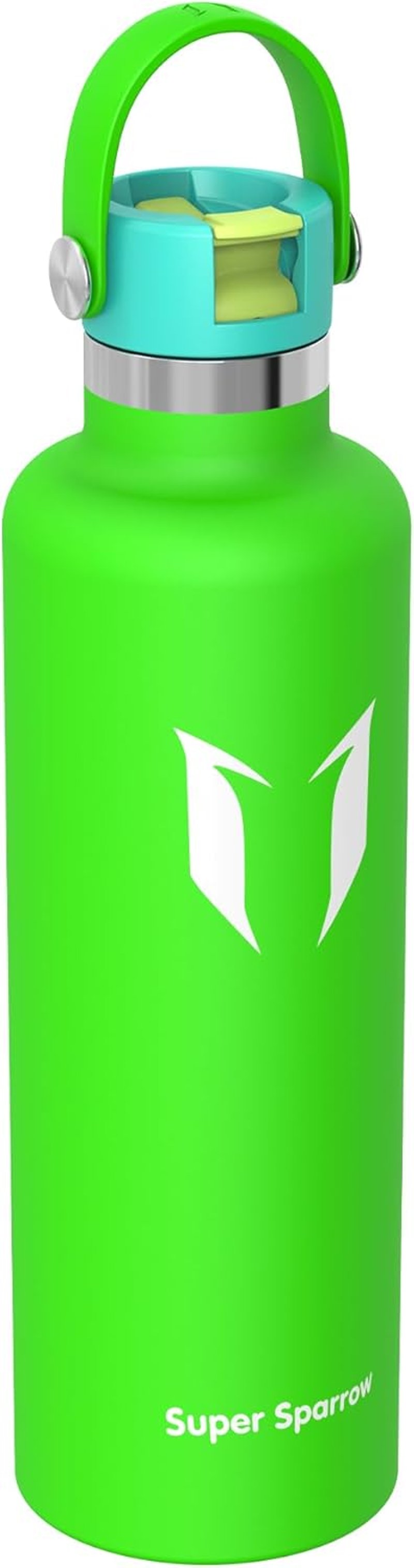 Super Sparrow Rozsdamentes Acél Termosz Palack 350-1000ml BPA-Mentes Sporthoz és Utazáshoz - 1000 fluid ounces, C- Apple Green