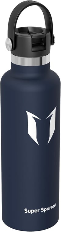Super Sparrow Rozsdamentes Acél Termosz Palack 350-1000ml BPA-Mentes Sporthoz - 750 ml, C- Sea Blue 2