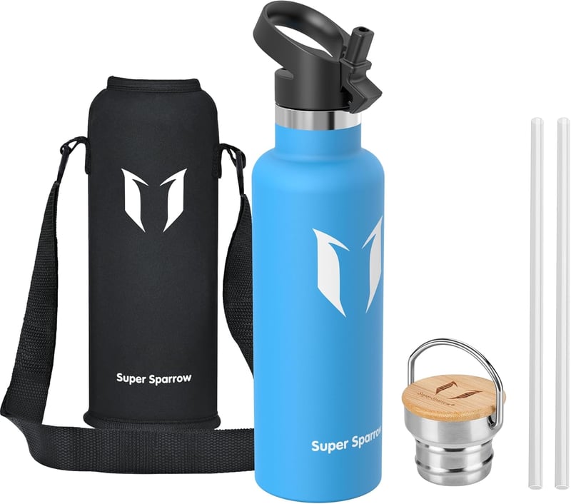 Super Sparrow rozsdamentes acél termosz palack 350-1000ml szivárgatásmentes BPA-mentes - 750 ml, Pacific