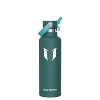 Nerezová termoska Super Sparrow, 350 ml, ultraľahká fľaša na pitie s viečkom so slamkou, bez BPA, na šport, cestovanie, do školy 1