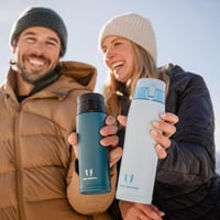 Nerezová termoska Super Sparrow, 500 ml, bez BPA, nepriepustná, s 2 uzávermi (slamkový a športový), termoska na kávu 8