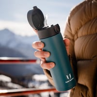 Nerezová termoska Super Sparrow, 500 ml, bez BPA, nepriepustná, s 2 uzávermi (slamkový a športový), termoska na kávu 7