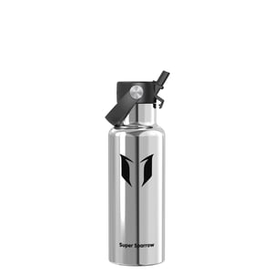 Super Sparrow rozsdamentes acél termosz palack, 500 ml, szívószálas kupakkal, BPA-mentes, ultrakönnyű sportkulacs utazáshoz, iskolába, szaba