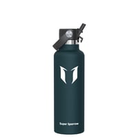 Nerezová termoska Super Sparrow, 500 ml, s viečkom so slamkou, bez obsahu BPA, ultraľahká, na šport, cestovanie, do školy 1