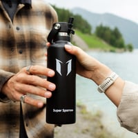 Nerezová termoska Super Sparrow, 350 ml, 500 ml, 750 ml alebo 1 l, uzáver so slamkou, bez BPA, na šport, cestovanie, do školy, do prírody 8