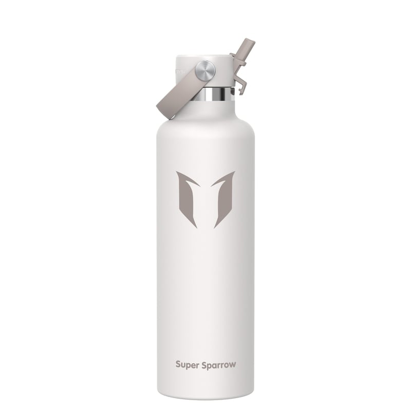 Nerezová termoska Super Sparrow so slamkou, 1 l, bez BPA, nepriepustná, na šport, cestovanie, do školy, do prírody