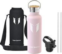 Nerezová termoska Super Sparrow s 2 uzávermi, bez obsahu BPA – 750 ml 2