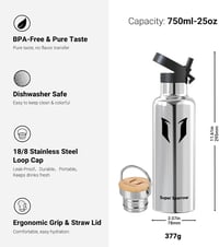 Nerezová termoska Super Sparrow, bez BPA – 750 ml 3