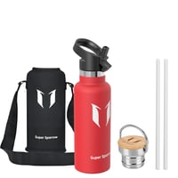 Nerezová fľaša na vodu Super Sparrow, 500 ml, nepriepustná termoska, bez BPA, vhodná aj na sýtené nápoje, pre deti a športovcov 1