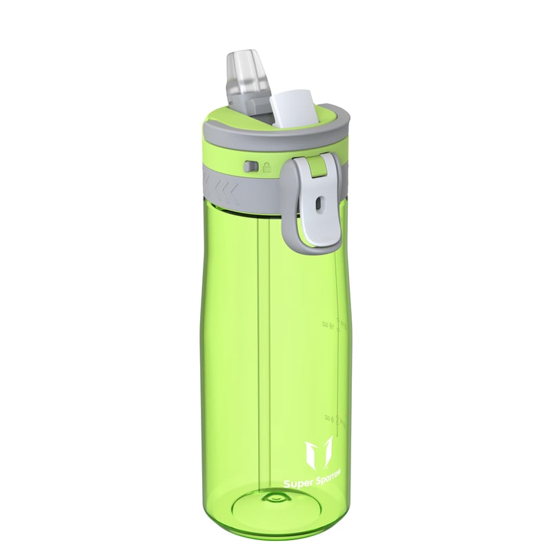 Športová fľaša na vodu so slamkou Super Sparrow TouchFlow, BPA-free Tritan – 750 ml