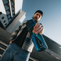 Športová fľaša Super Sparrow TouchFlow Tritan so slamkou, 1 l, bez BPA, nepriepustná — použitá (stav: pozri 2. obrázok) 8