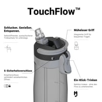 Sticlă sport Super Sparrow TouchFlow Tritan cu pai - 750 ml - fără BPA, etanșă - bidon ușor și sustenabil pentru sport și activități în aer liber 2