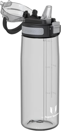 Super Sparrow TouchSip BPA-mentes sportpalack 500/750/1000ml Tritan szívószállal - 750 ml, Mist Grey 2