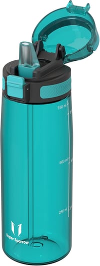 Super Sparrow TouchSip szívószálas Tritan kulacs, BPA-mentes - 750 ml 1