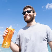 Športová fľaša Super Sparrow TouchSip Tritan so slamkou 1 l 2