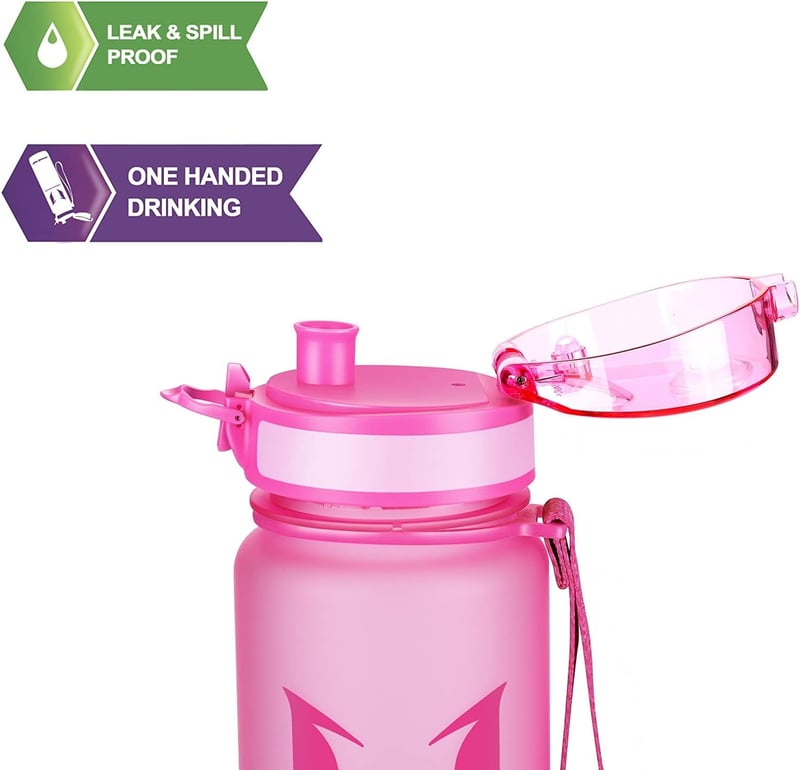 Super Sparrow Tritan Ivópalack 350-1000ml BPA-mentes Sportpalack Kerékpár Fitness - 500 ml, Pink