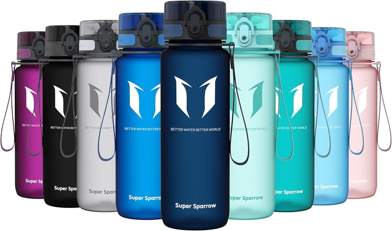 Super Sparrow Tritan Ivópalack 350-1000ml BPA-mentes Sportpalack Kerékpárhoz Edzéshez - 750 ml, Blueberry