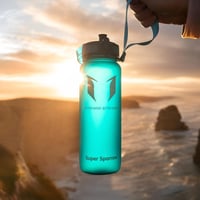 Super Sparrow Tritan Ivópalack 350-1000ml BPA-mentes Sportpalack Kerékpár Fitness - 500 ml, Black 8