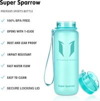 Super Sparrow Tritan Ivópalack 350-1000ml BPA-mentes Sportpalack Kerékpárhoz Edzéshez - 500 ml, Mint 2