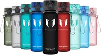 Super Sparrow Tritan Ivópalack 350-1000ml BPA-mentes Sportpalack Kerékpár Fitness - 500 ml, Black 1